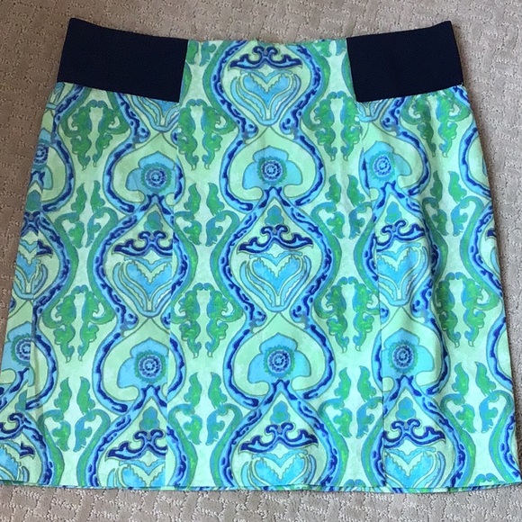 J. McLaughlin Skirts Jmclaughlin Stretch Mini Skirt Greenblue 2